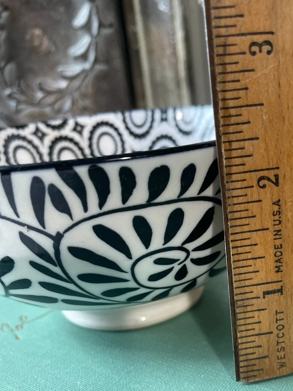 Vintage Ooh La La BIA ceramic serving bowl